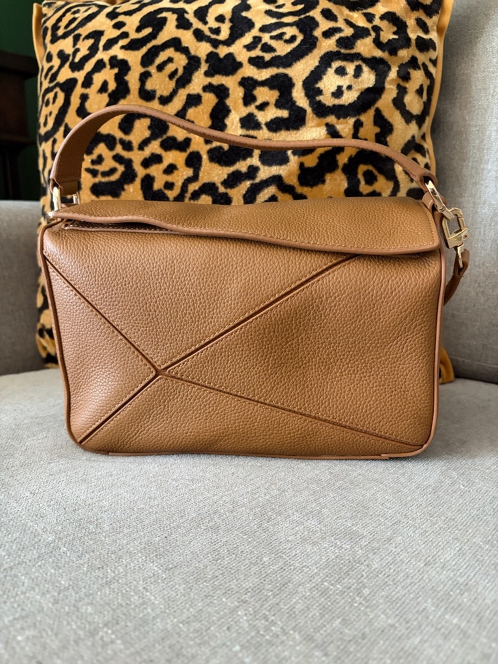 Quince Italian Leather Patchwork Crossbody